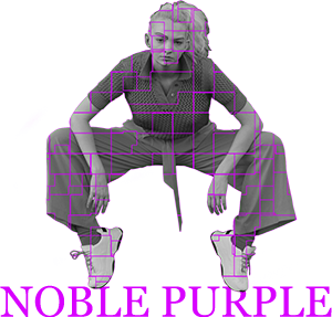 紫色女