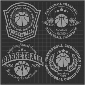 矢量印花图案篮球足球排球棒球logo标志团队运动服装T恤设计-联盟猫 (20)